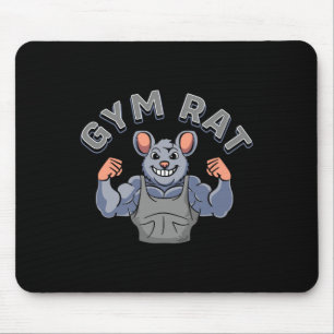 Gym Älskare Bodybuilding Workout Funny Gym Råtta Musmatta