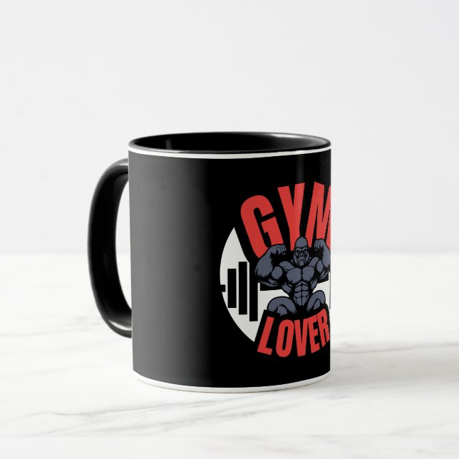 Gym Älskare Gorilla Mugg (Framsida vänster)