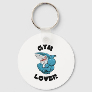 GYM ÄLSKARE Shark-nyckelkedja - Roligts- och motiv Nyckelring