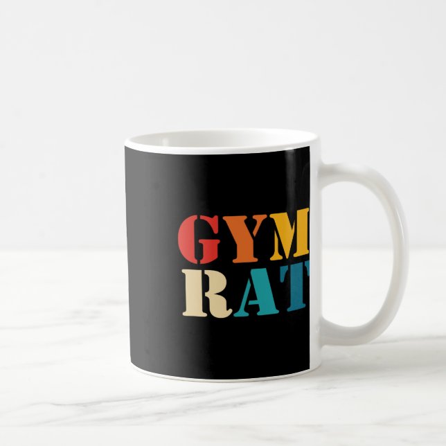 Gym Älskare Workout Bodybuilding Retro Alphabet Gy Kaffemugg (Höger)