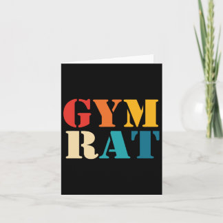 Gym Älskare Workout Bodybuilding Retro Alphabet Gy Kort