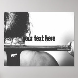 Gym anpassningsbar text motiverande poster