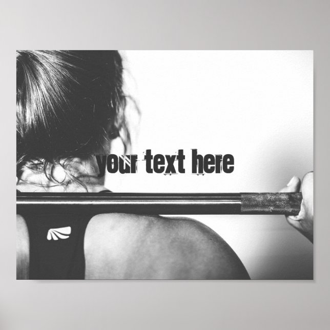 Gym anpassningsbar text motiverande poster (Framsidan)