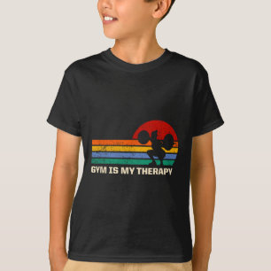 Gym är min terapeutiska workout-Ord Fitness citat T Shirt