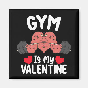 Gym är min valentindags träningspass Sport Magnet