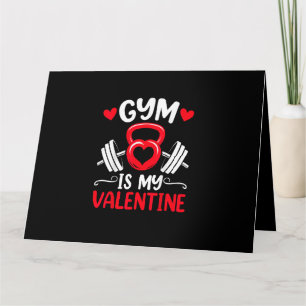 Gym är mitt valentinahjärta Fitness träningspass V Kort