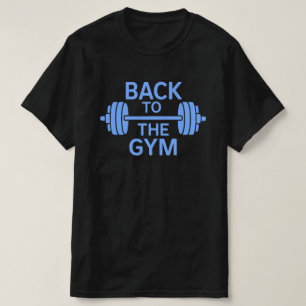 Gym Barbell Black T Shirt