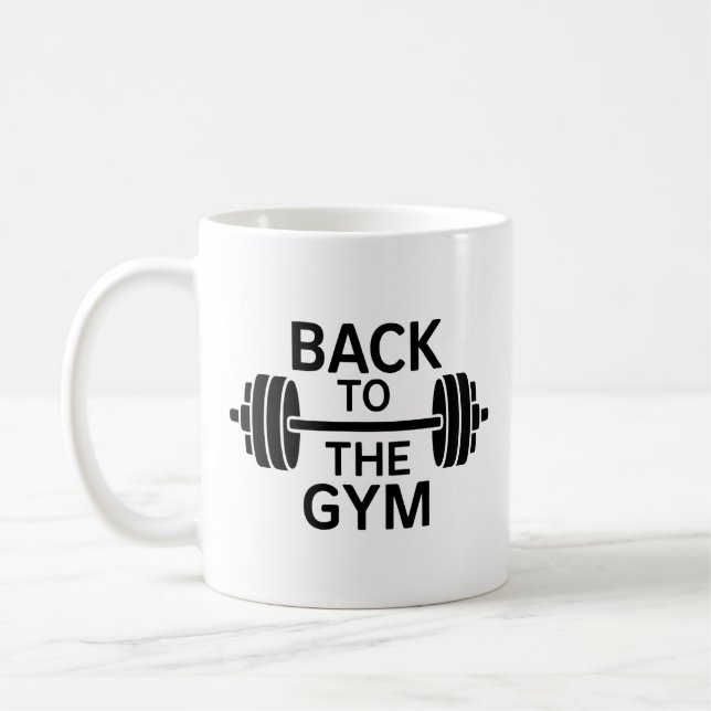 Gym Barbell Kaffemugg (Vänster)