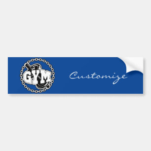 Gym Barbell Logotyp Thunder_Cove Bildekal