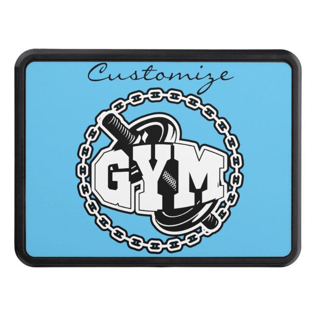 Gym Barbell Logotyp Thunder_Cove Dragkroksskydd (Framsidan)