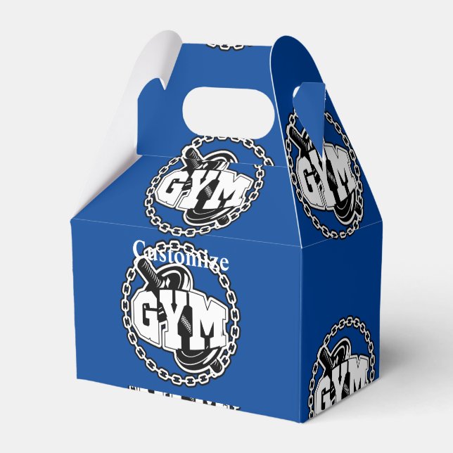 Gym Barbell Logotyp Thunder_Cove Presentaskar (Framsidan Sidan)