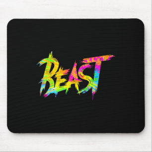 Gym Beast Bodybuilding Träning Humor Tie Dye Väg Musmatta