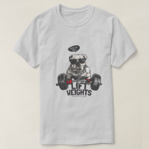 Gym Beast Bulldog Viktlyftning Rolig Fitness T-Shi T Shirt