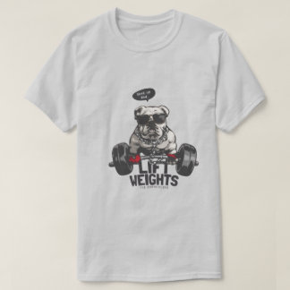 Gym Beast Bulldog Viktlyftning Rolig Fitness T-Shi T Shirt