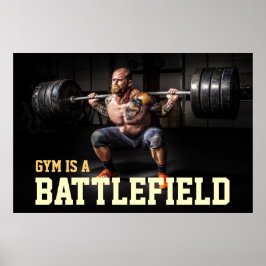 Gym Bodybuilder Träningsmotivationscitat Poster