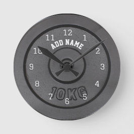 Gym BodyBuilder Wall Clock Rund Klocka