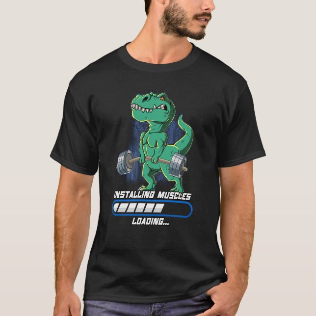 Gym Bodybuilding Installations Muscles 1 T Shirt (Framsida)