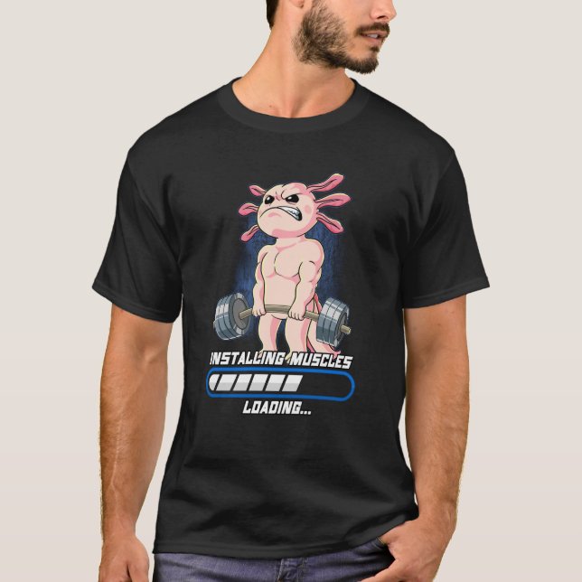 Gym Bodybuilding Installations Muscles 2 T Shirt (Framsida)