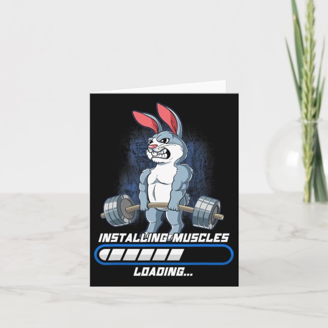 Gym Bodybuilding Installations Muscles Kort (Framsida)