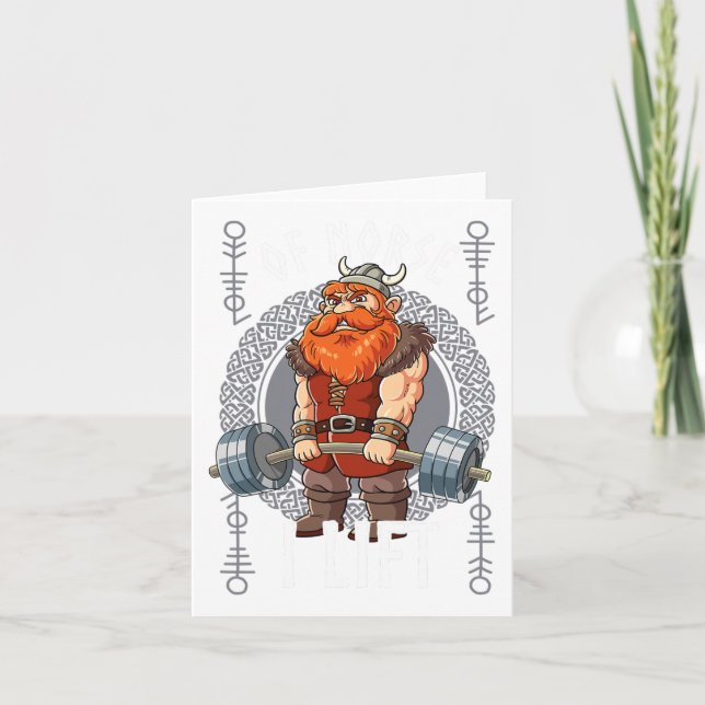 Gym Bodybuilding Training of Norse I Hiss Viking Kort (Framsida)