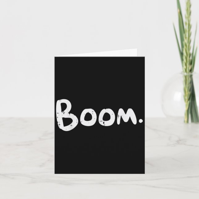 Gym Boom Workout Exercise Fitness Motivational Man Kort (Framsida)