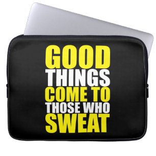 Gym, Bra Sak Kom till dem som svettas - träning Laptop Sleeve