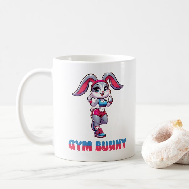Gym Bunny Kaffemugg (Med munk)