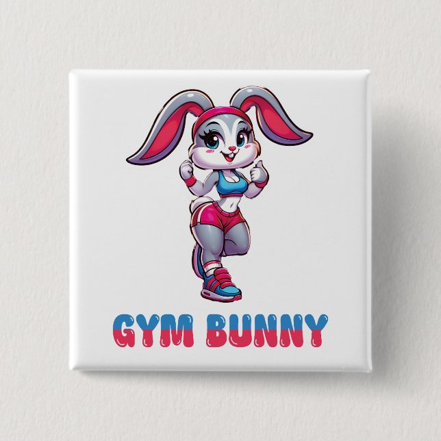 Gym Bunny Knapp (Framsida)