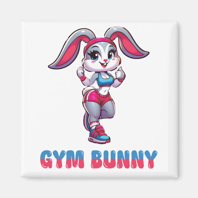 Gym Bunny Magnet (Framsidan)