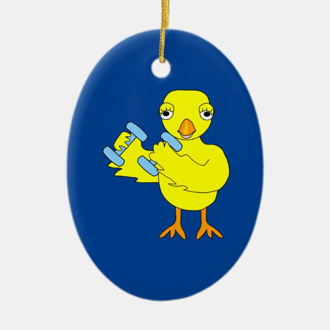 Gym Chick Julgransprydnad Keramik (Framsidan)