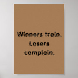 GYM-citattecken och lätt brun Poster