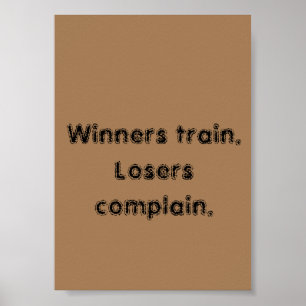 GYM-citattecken och lätt brun Poster
