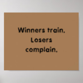 GYM-citattecken och lätt brun Poster