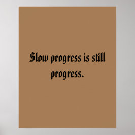 GYM-citattecken och lätt brun Poster