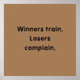 GYM-citattecken och lätt brun Poster