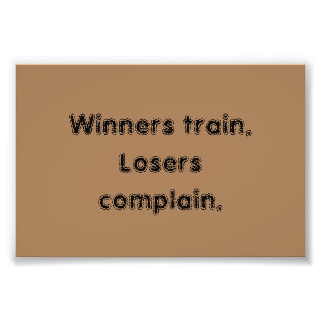 GYM-citattecken och lätt brun Poster (Framsidan)