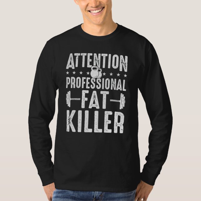 Gym Coach Professionell Tjock Killer Personal Trai T Shirt (Framsida)