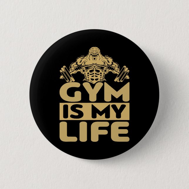 Gym drivkraft för mig Bodybuilding Motivation Inte Knapp (Framsida)
