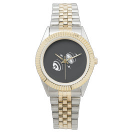 Gym Dubbla Bold Watch - Motivering för Wrist Armbandsur
