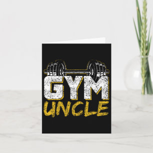 Gym farbror Black Workout Kort