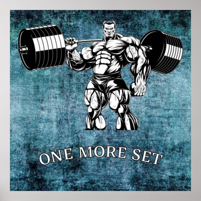 Gym & fitness bodyBuilder Poster (Framsidan)