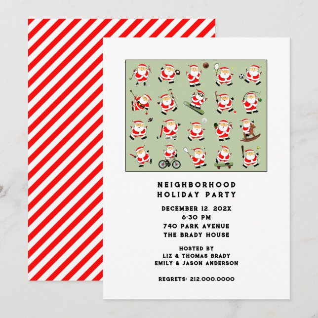 Gym Fitness Center Open House Inbjudningar (Fram/baksida)