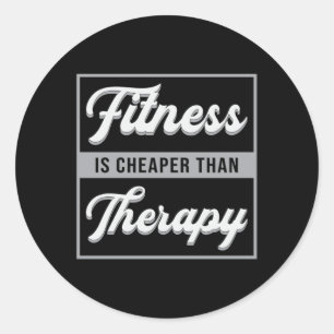 Gym Fitness Dance Dancing Sport Workout Gift Idea Runt Klistermärke