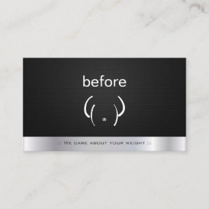 Gym Fitness Före och efter Personlig tränare Visitkort