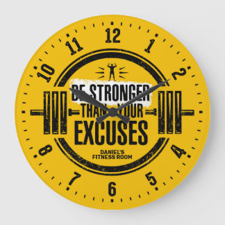 Gym Fitness Room Personlig Wall Clock Stor Klocka
