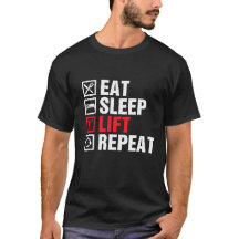 Gym Fitness T-Shirts: Eat Ssov Hiss Repeat