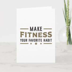 Gym Fitness Work Dance Workout Sport Dancing Gift Kort