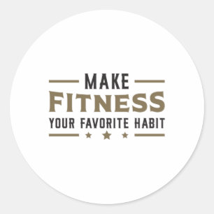 Gym Fitness Work Dance Workout Sport Dancing Gift Runt Klistermärke