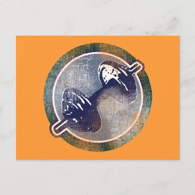 GYM-fitnessvikt Vykort (Framsida)