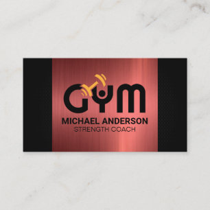Gym Flex Kettle Bell Fitness Logotyp Visitkort